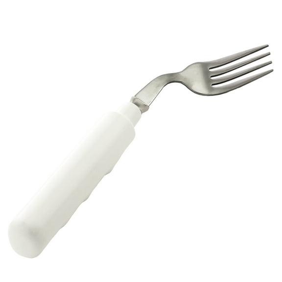 FabLife Comfort Grip Left Handed Fork Adaptive Utensils, Daily Living Aid for Individuals with Weak Grip