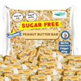 FabQual's Bundle 1Lb Atkinsons Sugar Free Peanut Butter Bars Candy