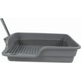 thumbnail image 1 of Fabater Dog Toilet, Easy to Clean Dog Potty Tray Pet Litter Pan, Spill Proof Stainless Steel Grid Dog Training Toilet for Small Medium Dogs (Grey), 1 of 15