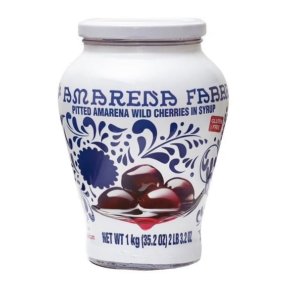 Fabbri Pitted Amarena Wild Cherries in Syrup 35.2 Ounce Made in Italy