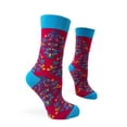 thumbnail image 1 of Fabdaz Classy Elegant Flourish Design Patterned Women's Novelty Socks, 1 of 3