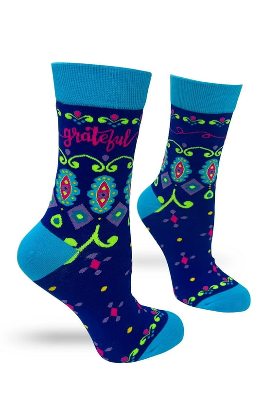 Grateful Novelty Socks for Women - Appreciation Statement Gratitude Gift