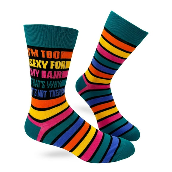 Fabdaz I'm Too Sexy For My Hair That's Why It's Not There Funny Novelty Socks for Men - 1 Pair, 1 Size Fits Most