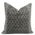 thumbnail image 1 of Fabdivine Block Print Throw Pillow Cover, 14x14 Inch Thick Linen Decorative Cushion Cover, Floral Print Boho Design Blue Pillow Cover for Sofa and Couch, 1 of 5