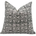 thumbnail image 1 of Fabdivine Block Print Throw Pillow Cover, 14x36 inch Duck Canvas Thick Cotton ,Grey, 1 of 5