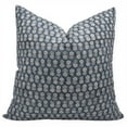thumbnail image 1 of Fabdivine Block Print Throw Pillow Cover, 18x18 Inch Pure Linen Handmade Cushion Cover, Floral Print Boho Design Gray Pillow Cover for Sofa and Couch, 1 of 5
