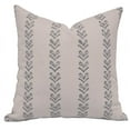 thumbnail image 1 of Fabdivine Block Print Throw Pillow Cover, 20x20 Inch Duck Canvas Decorative Cushion Cover, Floral Print Boho Design Gray Pillow Cover for Sofa and Couch, 1 of 5