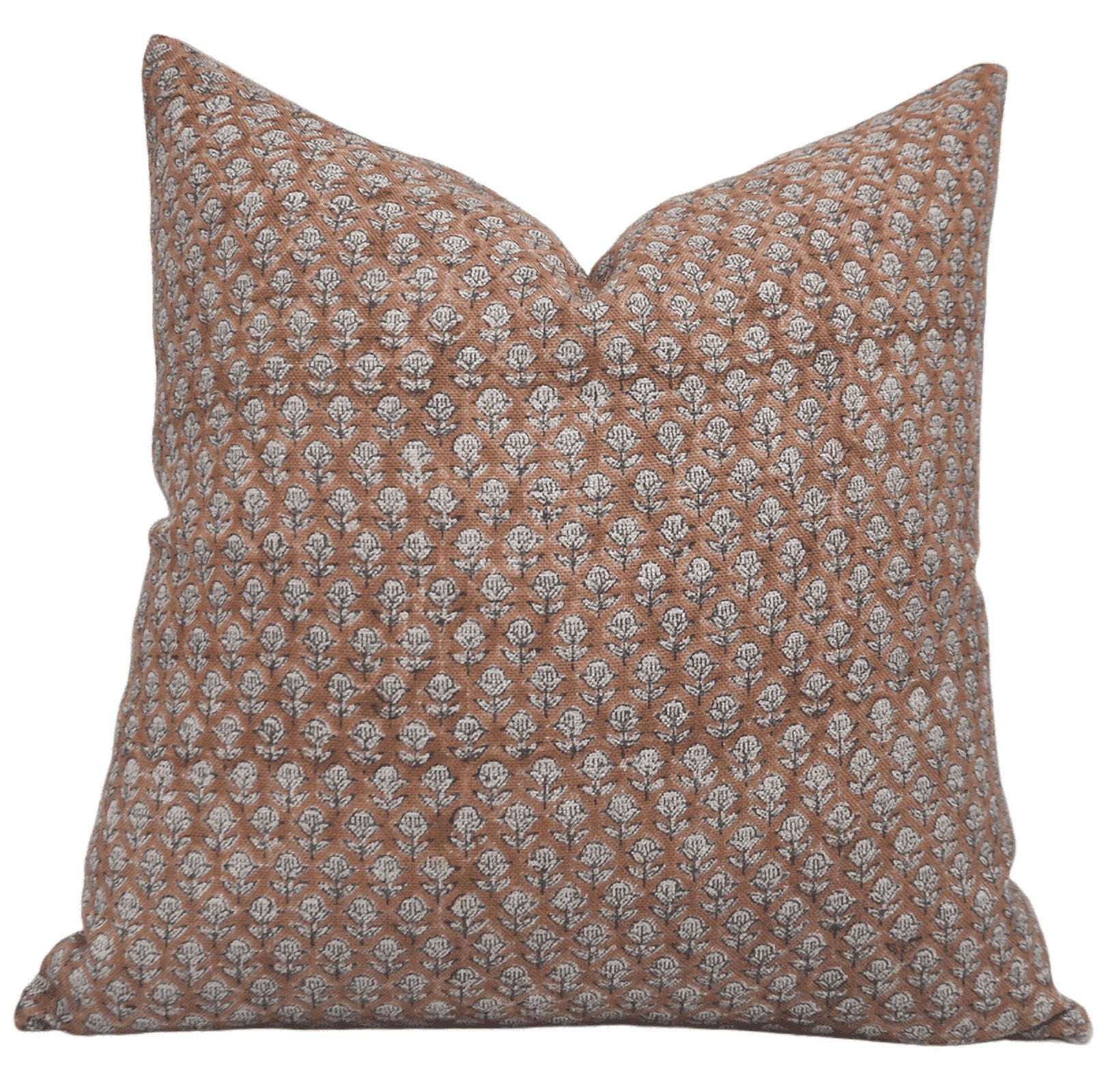 Maroon - Set of 2 Bagh Block Print Cotton Pillow Covers 20