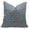 thumbnail image 1 of Fabdivine Block Print Throw Pillow Cover, 24x24 Inch Pure Linen Handmade Cushion Cover, Floral Print Boho Design Gray Pillow Cover for Sofa and Couch, 1 of 5