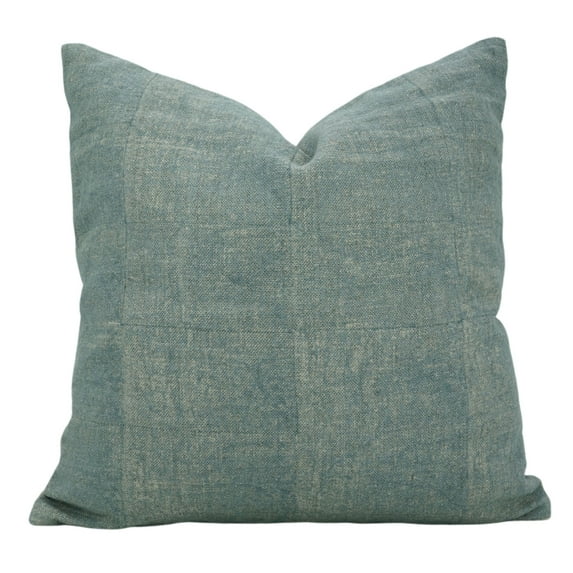 Fabdivine Christmas Fall Decorative thow pillow Cushion for Couch,Sofa, Living Room, 22"X22", Linen, Blue, toss pillow for Sofa