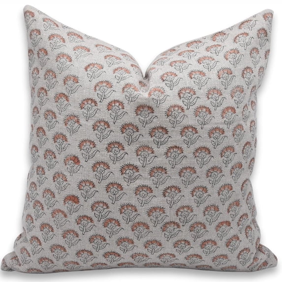 Fabdivine Cotton Farmhouse Block print pillow Cover Pillow Covers - 26" x 26"