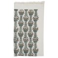 thumbnail image 1 of Fabdivine Cotton Waffle Weave Hand Towel – Soft & Durable with Hand Block Print, 17" x 32", Set of 6, Lotus, 1 of 6