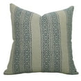 thumbnail image 1 of Fabdivine Elegant Thick Linen pillowcase Cushion Cover, Throw, Block Print, (Kaju Katli, Blue), 14"x14", Floral pillow covers, 1 of 4