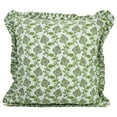 thumbnail image 1 of Fabdivine Farmhouse "Thick Cotton White" Cushion Case Decor for Home, Accent Pillow for Living Room, Bed, Couch, Sofa, "Green", 22"X22", 1 of 5