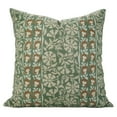 thumbnail image 1 of Fabdivine Hand Block Print , Lightweight & Soft Linen Blend Pillow Covers , 18"X18" , Rudraksh Border, 1 of 1