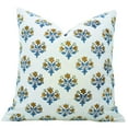 thumbnail image 1 of Fabdivine Handmade Eco-Friendly Floral Thick Linen Indoor Square Decorative Throw Pillow Cushion, 14"X36", Yellow, 1 of 4