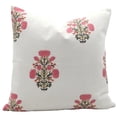 thumbnail image 1 of Fabdivine Premium Thick cotton White Hand Block Print Cushion Covers, 18X18, Swadesh, 1 of 7