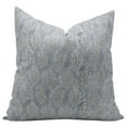 thumbnail image 1 of Fabdivine Pure Linen Hand Block Print Contemporary Throw Cushion Cover , 18"X18", Gray, 1 of 5