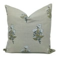 thumbnail image 1 of Fabdivine Pure Linen Hand Block Print Decorative Throw Pillow Cover , 14"X20", White, 1 of 5