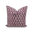 thumbnail image 1 of Fabdivine Thick Cotton Hand Block Print Outdoor Throw Cushion Cover , 16"X16", Pink Rouge, 1 of 5