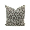thumbnail image 1 of Fabdivine Thick Linen Hand Block Print Boho Throw Cushion Cover , 20"X20", Pink, 1 of 5