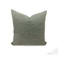 thumbnail image 1 of Fabdivine Thick Linen Hand Block Print Decorative Throw Pillow Cover , 14"X20", Gray, 1 of 5