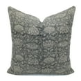 thumbnail image 1 of Fabdivine Thick Linen Hand Block Print Outdoor Throw Cushion Cover , 22"X22", Gray, 1 of 5