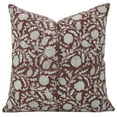 thumbnail image 1 of Fabdivine Throw Pillow Cover with Hand Block Print Decorative, 14"X14", Red, Gopi, 1 of 7