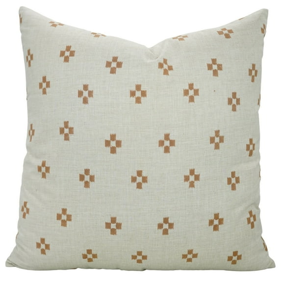 Fabdivine's Throw Pillow Cover with Hand Block Print Decorative, 16"X16", Barfi