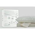 thumbnail image 1 of Fabdreams 100% Organic Cotton GOTS Certified 400 TC Sateen Twin Sheet Set | Ivory, 1 of 9