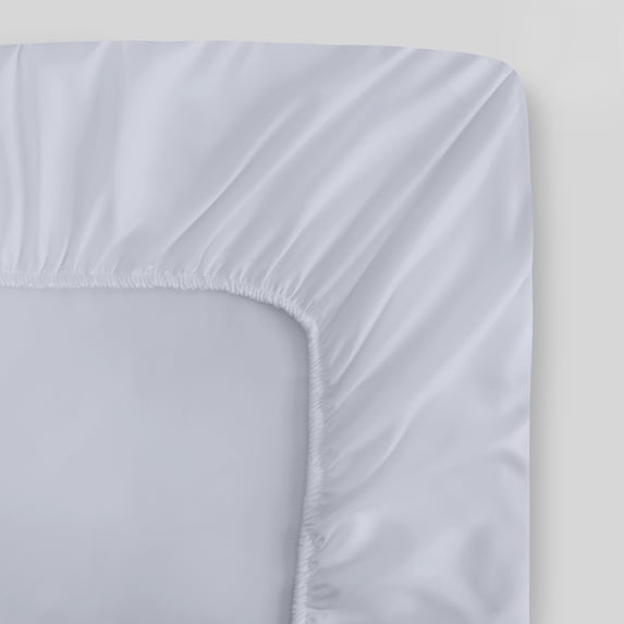 Fabdreams GOTS Certified 100% Organic Cotton Twin XL Fitted Sheet|400 Thread Count|Soft Silky Shiny|Luxury Hotel Collection| Fits Upto 17" Deep Pocket Mattress | Sustainable |White