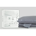 thumbnail image 1 of Fabdreams GOTS Certified 100% Organic Cotton Twin XL Sheet Set|400 Thread Count|Soft Silky Shiny|Luxury Hotel Collection| Fits Upto 17" Deep Pocket Mattress | Sustainable |Light Gray, 1 of 9