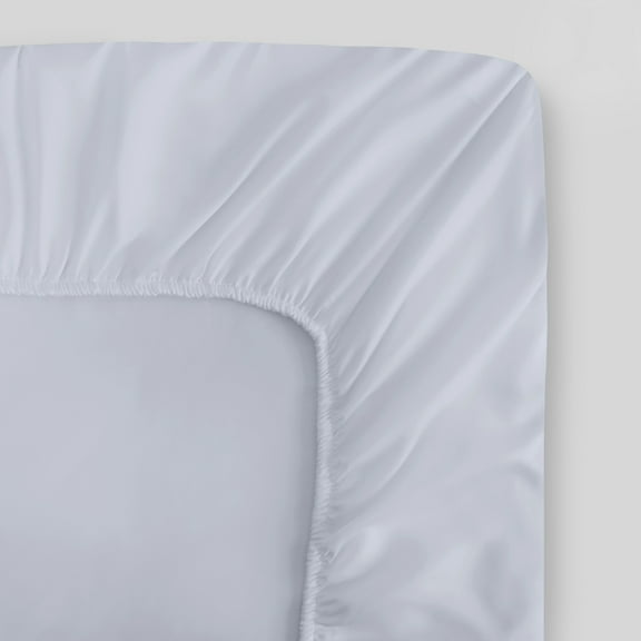 Fabdreams GOTS Certified Percale Weave 100% Organic Cotton Full Fitted Sheet|300 Thread Count| Cool Crisp Breathable| Luxury Finish| Fits Upto 17" Deep Pocket Mattress | Sustainable |White