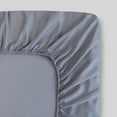 thumbnail image 1 of Fabdreams GOTS Certified Percale Weave 100% Organic Cotton Twin Fitted Sheet|300 Thread Count| Cool Crisp Breathable| Luxury Finish| Fits Upto 17" Deep Pocket Mattress | Sustainable |Light Gray, 1 of 9
