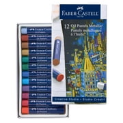 Faber-Castell 12 Count Metallic Oil Pastels- Adult Art Set for Artists of All Ability Levels