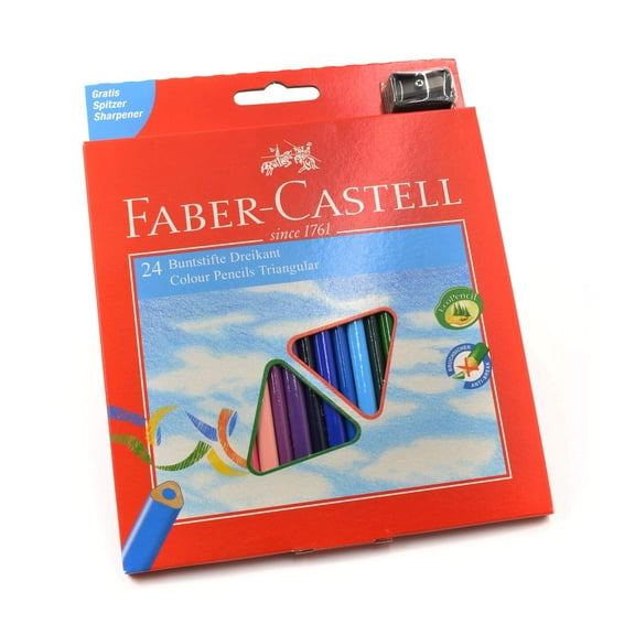 Faber-Castell 120524 Classic Colour Wood Pencils, Wallet of 24