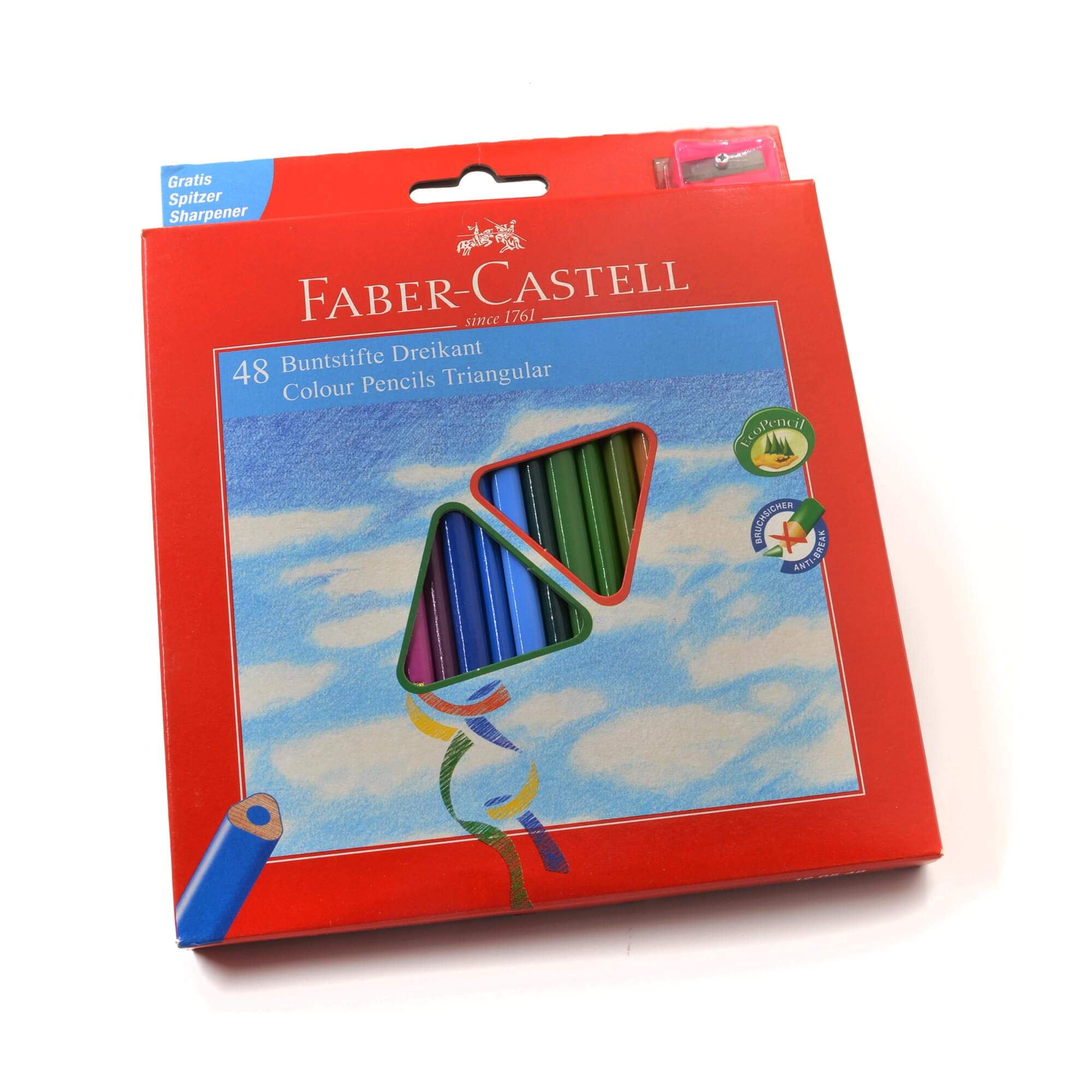 Faber-Castell 120548 Classic Colour Wood Pencils, Wallet of 48