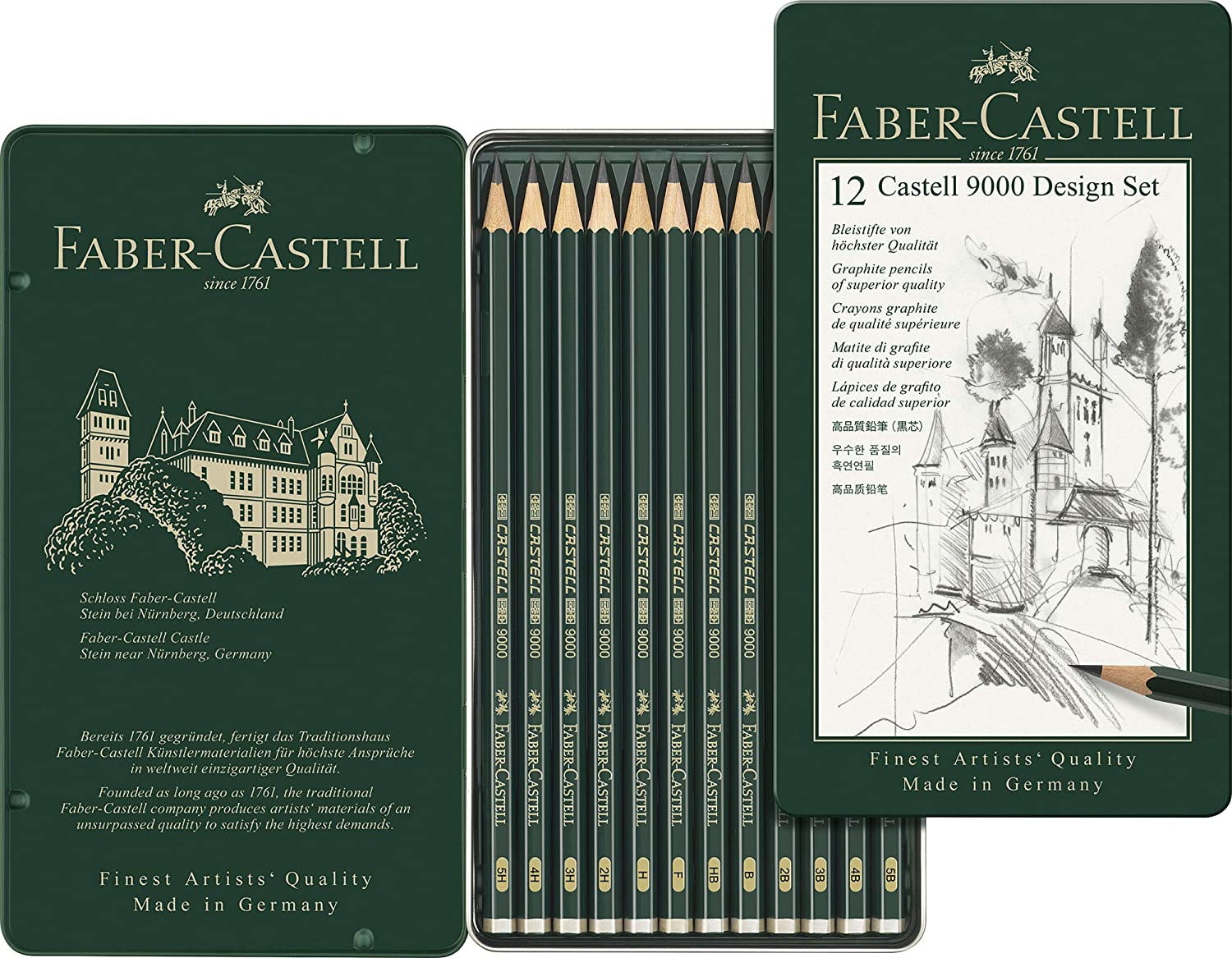 FaberCastell 9000 Set of 12 Graphite Pencils