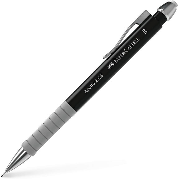 Faber-Castell Apollo 2325 Mechanical Pencil - 0.5mm Lead - Black Barrel - Single Pencil