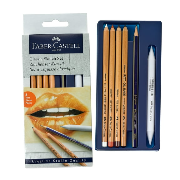 Faber-Castell Classic Sketch Set - Adult and Beginners Art Pencils for Boys and Girls