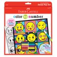 thumbnail image 1 of Faber-Castell Color by Number Emoji Pop Art- Child Art Set for Boys and Girls Ages 6-8+, 1 of 5
