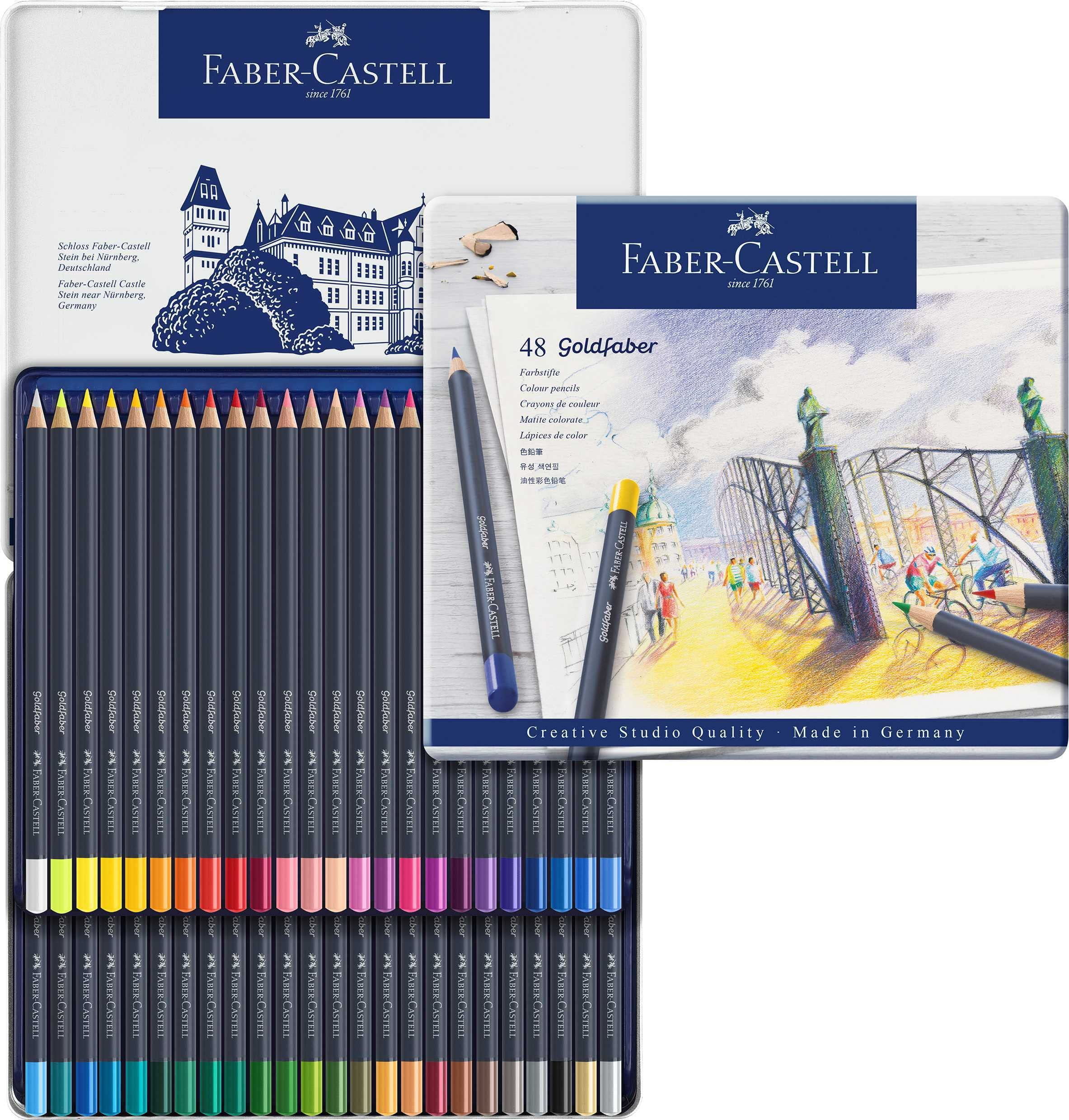 FaberCastell Creative Studio Goldfaber Color Pencils Tin of 48