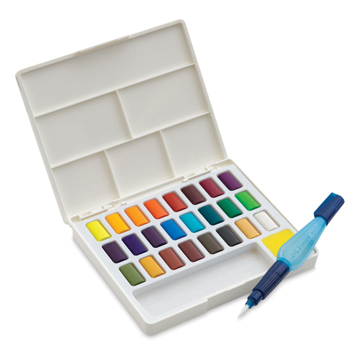 Faber Castell Creative Studio Half Pan Watercolor Sets - Assorted Colors,  Set of 24