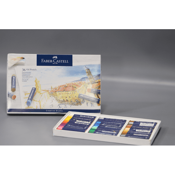 Faber-Castell Creative Studio Oil Pastel Crayons - Assorted Colors, Set of 36