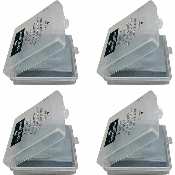 Faber-Castell Erasers - Drawing Art kneaded Erasers, Large Size Grey - 4 Pack