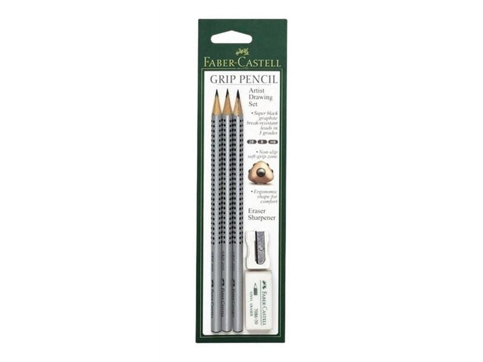 Faber-Castell GRIP Artist Drawing Set - Pencil - graphite - 2B, B, HB (pack of 3)