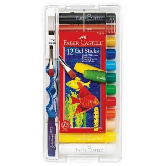 Faber-Castell Gel Sticks Set, 12-Colors