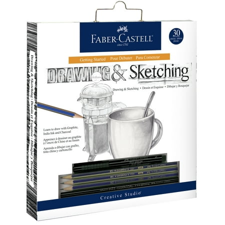 Faber-Castell, Drawing & Sketching Set, Getting Started with Drawing, 30 Pieces