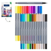 Faber-Castell Goldfaber Aqua Dual Markers- 24 Count Art Set, Double-Ended Marker