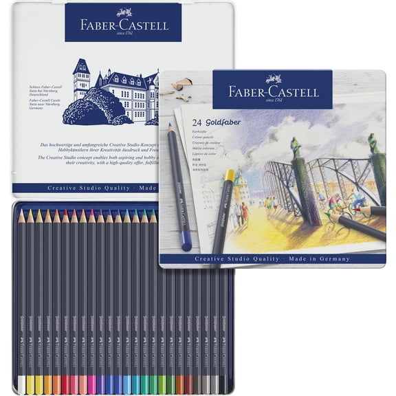 Faber-Castell Goldfaber Colored Pencils | Great for Back to School Art Supplies| 24 Vibrant Colors